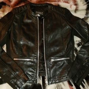 Mango Leather Jacket